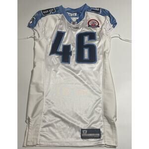 Tennessee Titans Team Issued Football Jersey Robaire Smith NFL 50th Season 2009